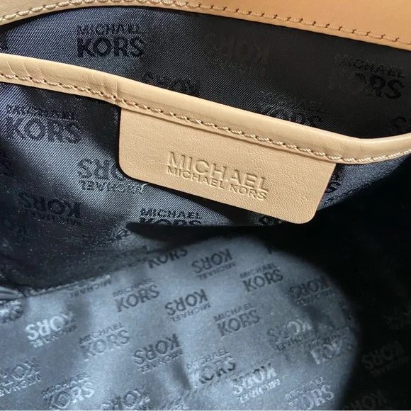 Michael Kors Black Patent Leather Top Handle Bowling Bag With Shoulder Strap